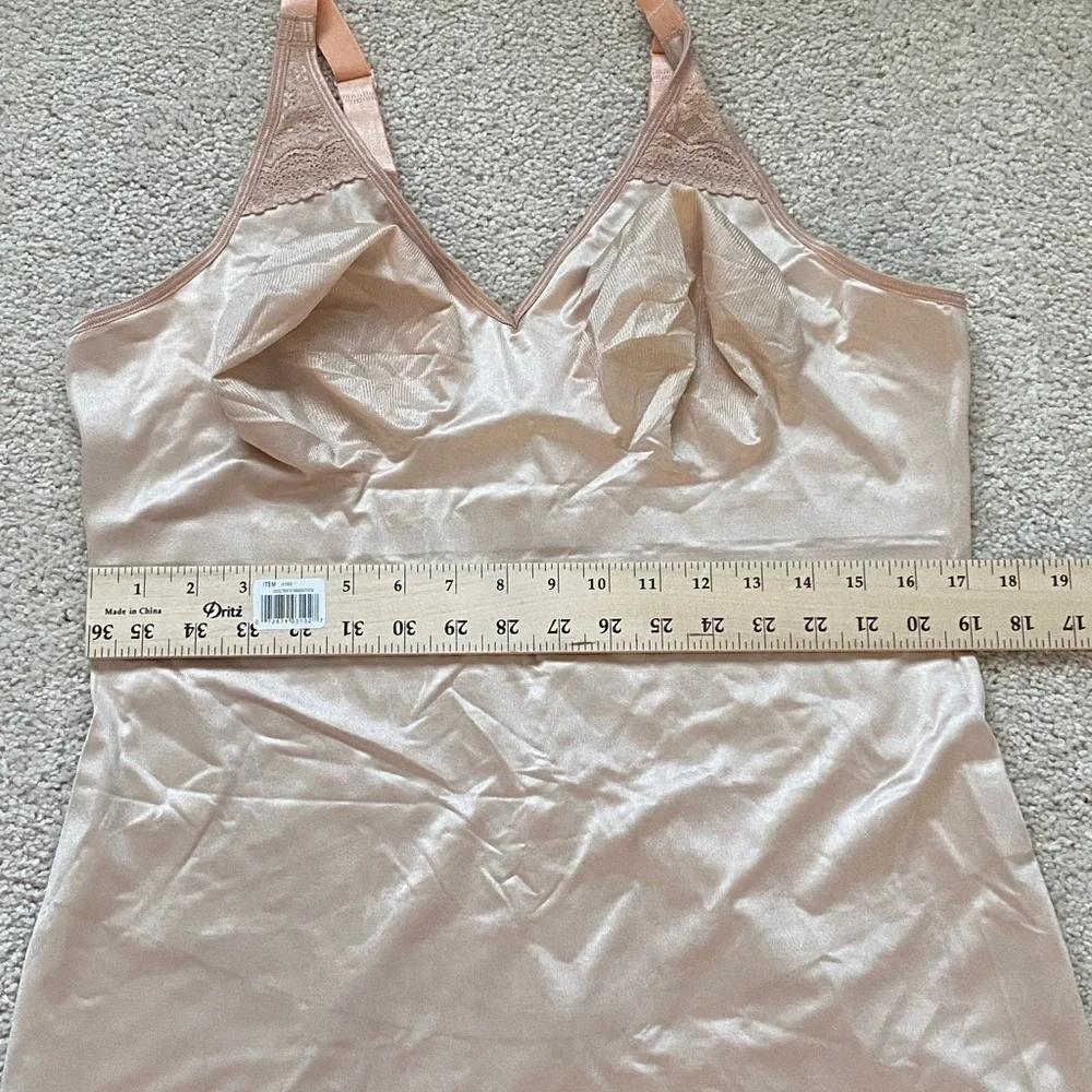 RUBY RIBBON PIN UP CAMI #3055 size 48 Pale Nude New